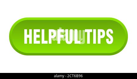 helpful tips button. rounded sign isolated on white background Stock Vector
