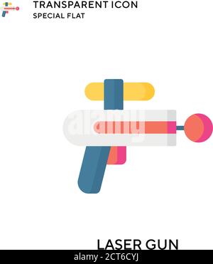 Laser tag gun game icon. Vector laser tag futuristic logo weapon Stock ...