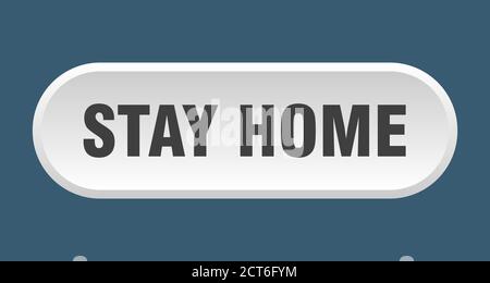 Stay Button Icon stay home button. rounded sign isolated on white background Stock ...