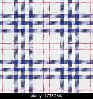 Classic tartan texture seamless pattern. Traditional Scottish checkered plaid ornament. Coloured geometric intersecting striped vector illustration. Stock Vector