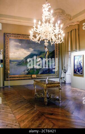 Italy Piedmont Asti -  Palazzo Mazzetti - Room of museum Stock Photo