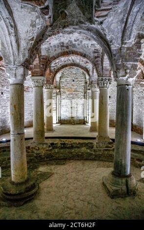 Italy Piedmont Asti -  Palazzo Mazzetti - crypt and museum of Sant'Anastasio Stock Photo