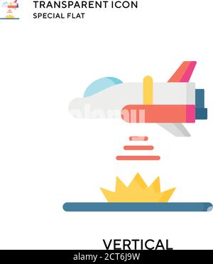 Vertical vector icon. Flat style illustration. EPS 10 vector. Stock Vector