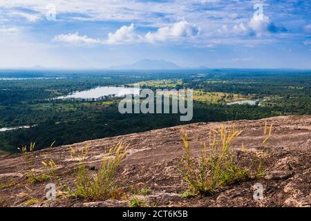 Sri Lanka landscape, taken from Pidurangala Rock, North Central Province, Sri Lanka, Asia Stock Photo