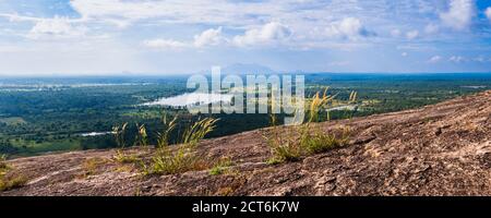 Sri Lanka landscape, taken from Pidurangala Rock, North Central Province, Sri Lanka, Asia Stock Photo