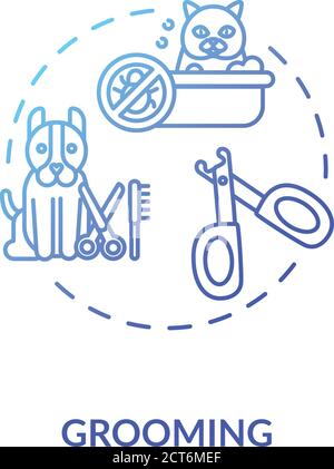 Grooming concept icon Stock Vector