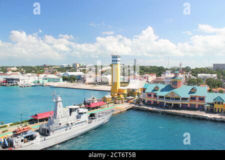 Cruise port area in Nassau, Bahammas Stock Photo