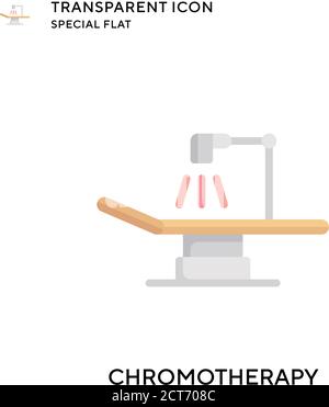Chromotherapy vector icon. Flat style illustration. EPS 10 vector. Stock Vector