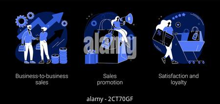 Product promotion abstract concept vector illustrations.