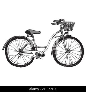 Sign of bicycle isolated on white background.Vector symbol. Stock Vector