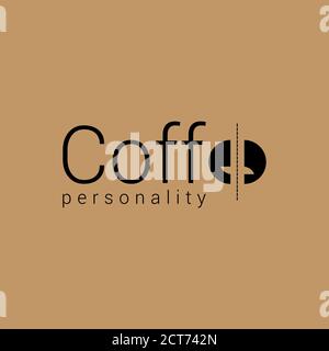 This is a logo design that is formed from 2 different objects, namely the happy icon and the sad icon combined with the word coffee. Stock Vector