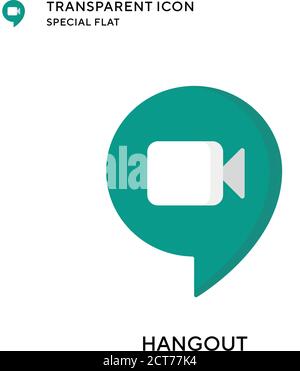Hangout vector icon. Flat style illustration. EPS 10 vector. Stock Vector
