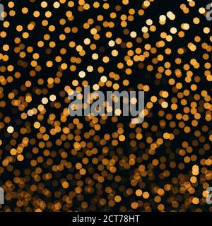 Many lightbulbs hanging on cable as garland decorative in festival isolated on dark night sky background, beautiful design of light string Stock Photo