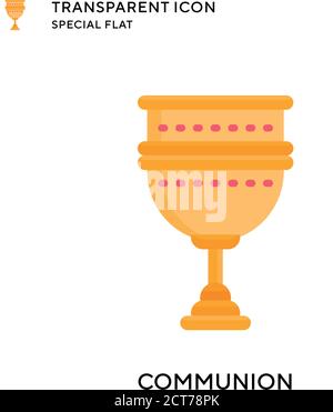 Communion vector icon. Flat style illustration. EPS 10 vector. Stock Vector