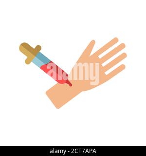 Allergy Test icon. Simple element from allergy collection. Creative Allergy Test icon for web design, templates, infographics and more Stock Vector