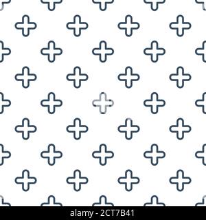 Cross seamless pattern. Ornament can be used for Gift wrapping paper, pattern fills, web page background,surface textures and fabrics. Stock Vector