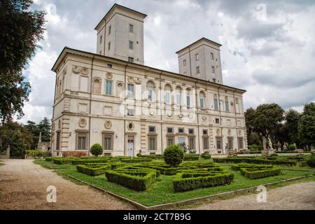 Rome, Italy - May 15, 2016: In the park of Villa Borghese is the famous Galleria Borghese with all your art treasures Stock Photo