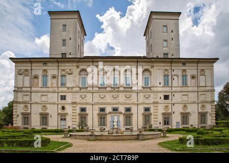 Rome, Italy - May 15, 2016: In the park of Villa Borghese is the famous Galleria Borghese with all your art treasures Stock Photo