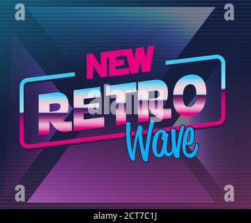 Retro future, slogan give me back 80's, futuristic landscape, mountains. Sci-Fi Background. 80s Party Background. Retro Wave music album cover templat Stock Vector