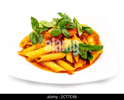 Pasta isolated on white background Stock Photo