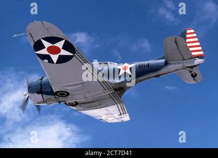 Douglas SBD Dauntless WWII Airplane Stock Photo