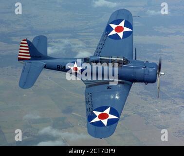 Douglas SBD Dauntless WWII Airplane Stock Photo
