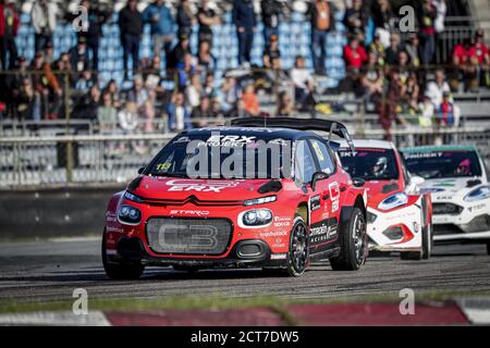 Projekt E, RAYMOND Cyril (FRA), Team Stard (AUT), Ford Fiesta, action during the Neste World RX of Riga-Latvia, 6th round of the 2020 FIA World Rallyc Stock Photo