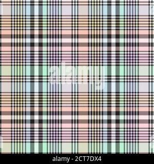 Rainbow Glen Plaid textured seamless pattern suitable for fashion textiles and graphics Stock Vector