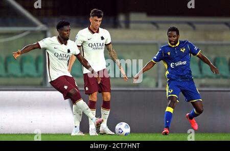 Hellas Verona team group during the match Hellas Verona v Roma, of Serie A,  date 14. 2019-2020 season. Marcantonio Bertegodi Stadium. Verona, Italiy,  01 Dec 2019. (Photo by pressinphoto/Sipa USA Stock Photo - Alamy