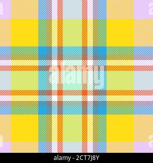 Rainbow Glen Plaid textured seamless pattern suitable for fashion textiles and graphics Stock Vector