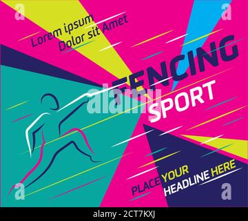 Summer sports icon set  isolated silhouettes of athletes Different kinds of gymnastics, Vector layout design template for sport event. Sport flyer des Stock Vector