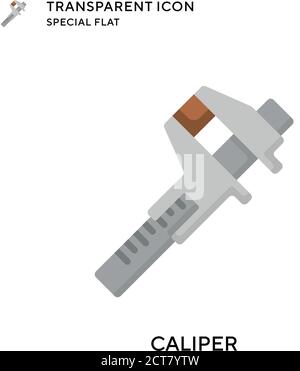 Caliper vector icon. Flat style illustration. EPS 10 vector. Stock Vector