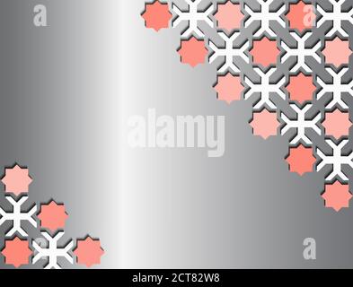 3d isometric color geometric mosaic vector pattern for background, card, banner. Geometric creative design. Stock Vector