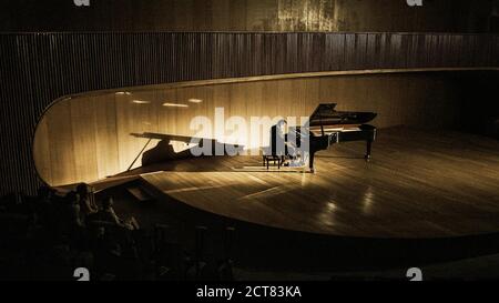 GOD OF THE PIANO, (aka ELOHE HAPSANTER), from left: Ze'ev Shimshoni ...