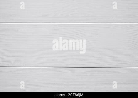 wooden background of boards covered with white varnish, close-up Stock Photo