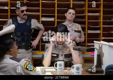RENO 911!, back from left: Kerri Kenney-Silver, Robert Ben Garant ...