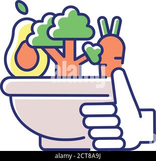 Dietary food product RGB color icon Stock Vector Image & Art - Alamy
