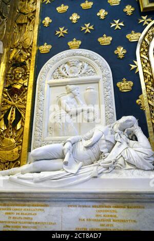 Interior of the St. John's Co-Cathedral in Valletta, Malta. Stock Photo