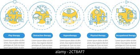 Pediatric palliative care vector infographic template Stock Vector