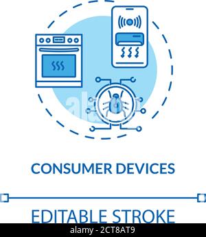 Consumer devices concept icon Stock Vector
