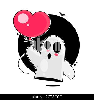 Ghost illustration Isolated Background For Your Needs Stock Vector