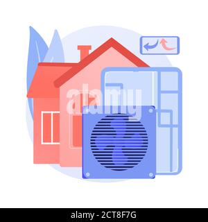 Ventilation system abstract concept vector illustration Stock Vector ...