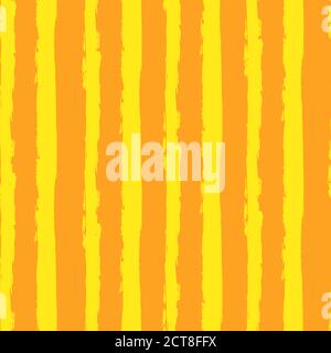 Hand drawing, background. Trendy seamless pattern. Stylish vertical strip. Brush strokes, stains. Interesting textures Sunny colors Stock Vector