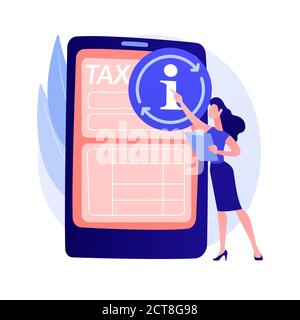 Updating financial information vector concept metaphor Stock Vector