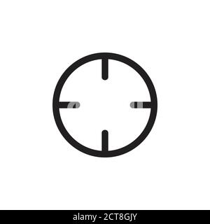 target circle simple icon vector Stock Vector