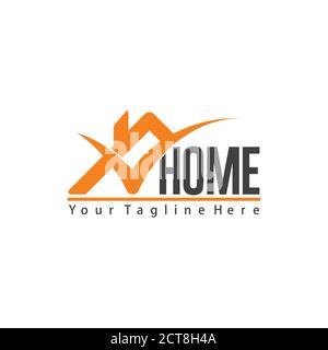 text home check mark logo vector Stock Vector