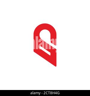 simple open padlock simple geometric symbol vector Stock Vector