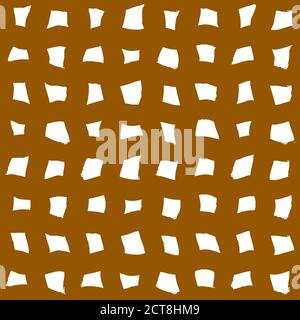 Striped seamless pattern. Abstract stripes. Hand drawing, brushes, blots. Modern textures. Original geometric background. Checkered background squares Stock Vector