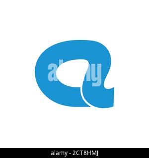 letter ac simple line curves logo vector Stock Vector