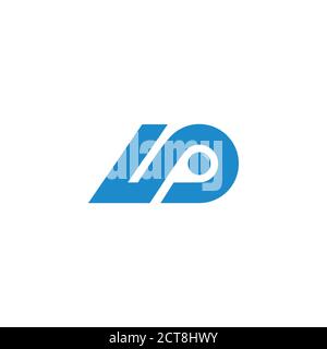 letter ua geometric linear shape logo vector Stock Vector